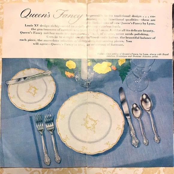 Vintage International Lyon Stainless “Queen’s Fancy” service & flatware. - Picture 6 of 7